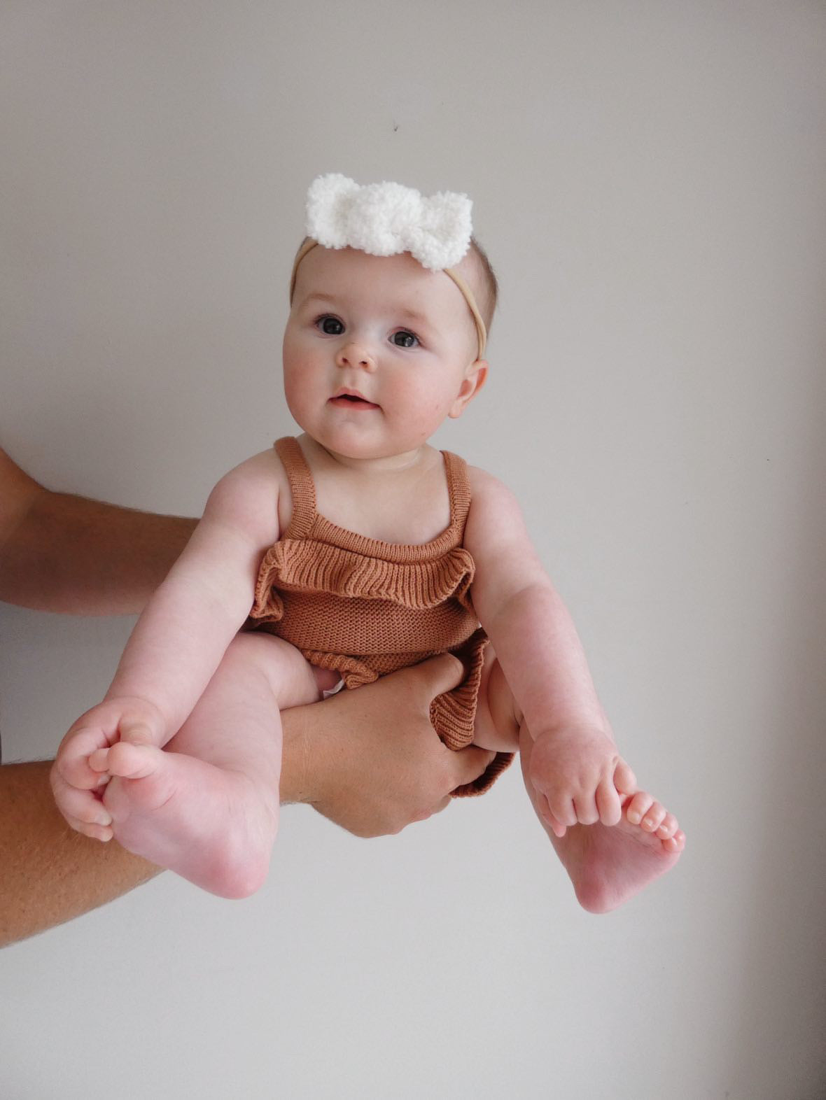 Mini Teddy Bow headband - Milk ( back soon )