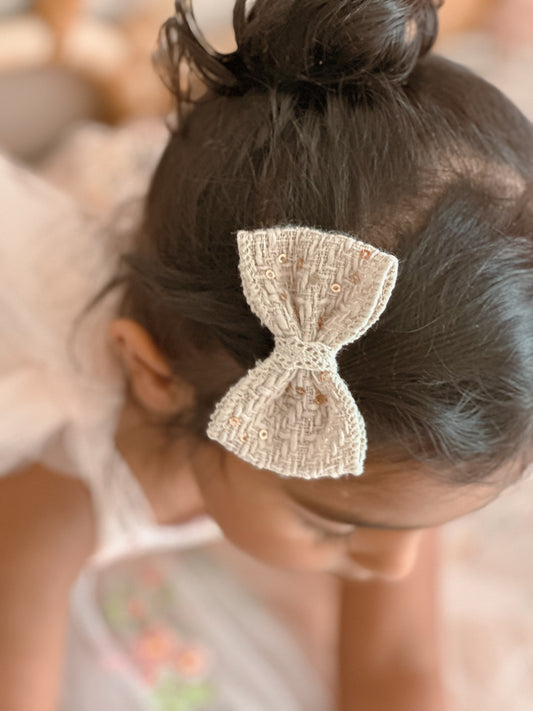 Starlight | Sequin Bow clip