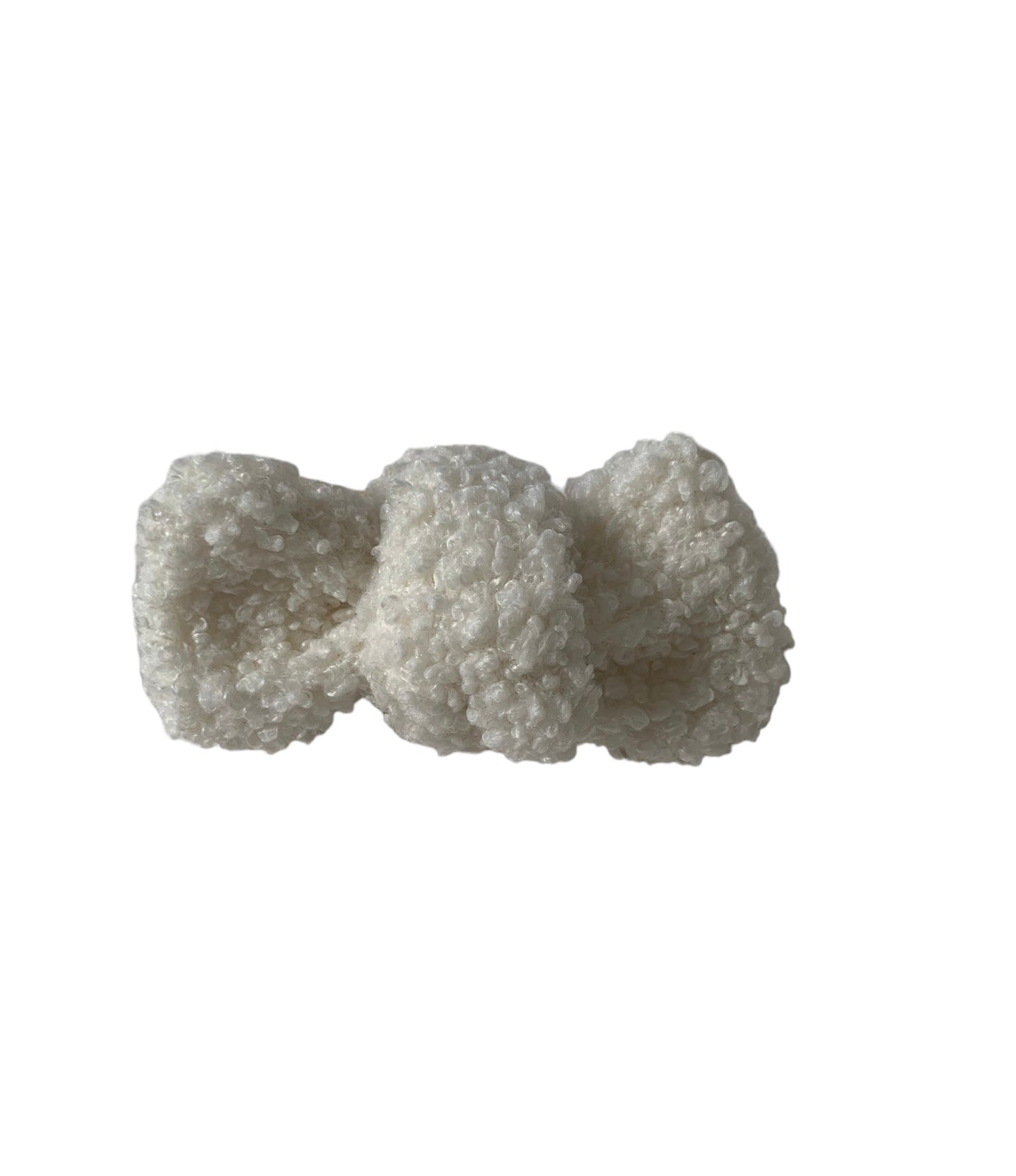 Mini Teddy Bow headband - Milk ( back soon )