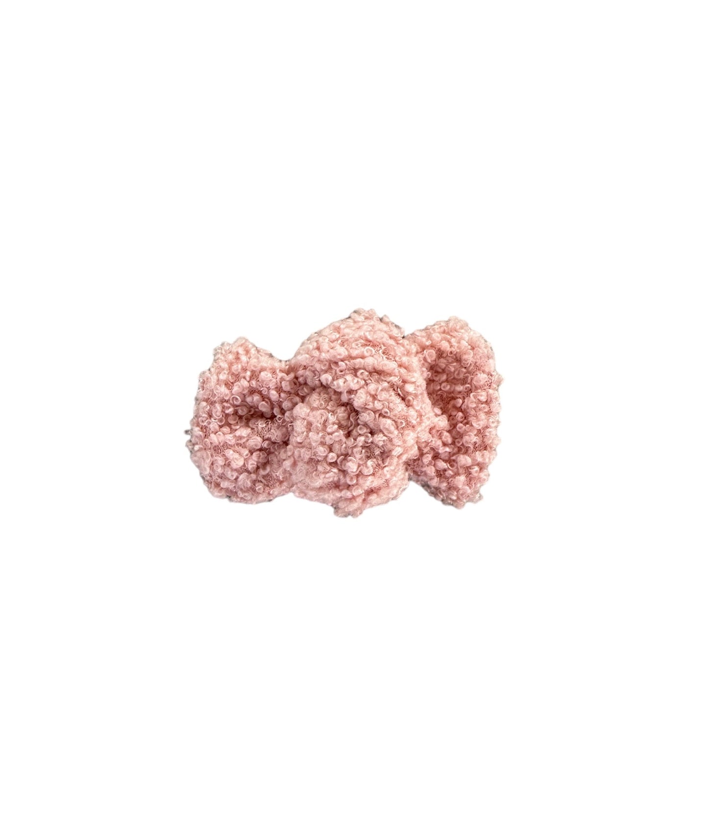 Mini Teddy Bow headband - Baby Pink ( back soon )